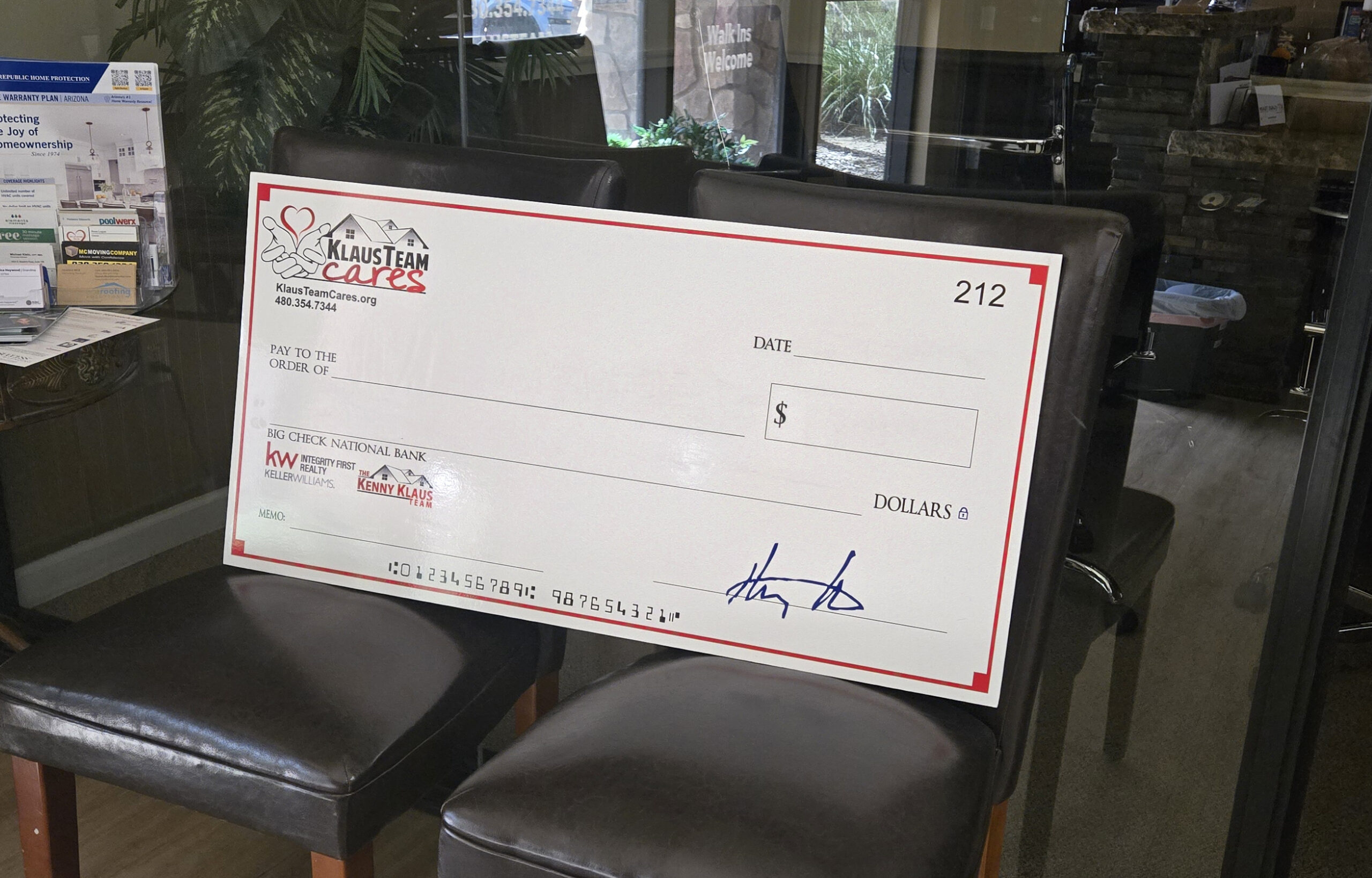 Why Our Big Check Stays Against the Wall