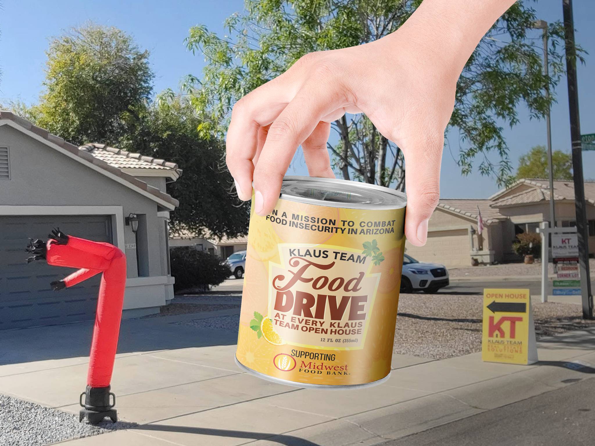 Come for the Open House, Leave a Can of Green Beans